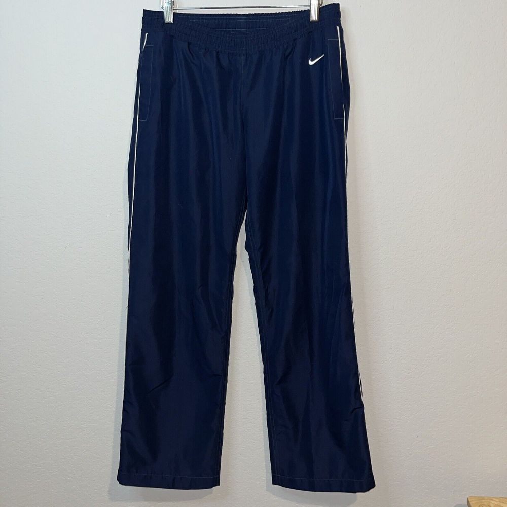 NIKE BASKETBALL Navy Blue Men's Poly Knit Pull On Track Small